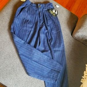 Vintage NWT high waisted mom pin striped jeans